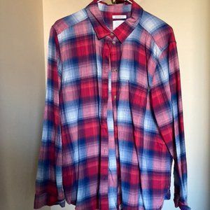 American Eagle Boyfriend Fit Plaid Shirt
